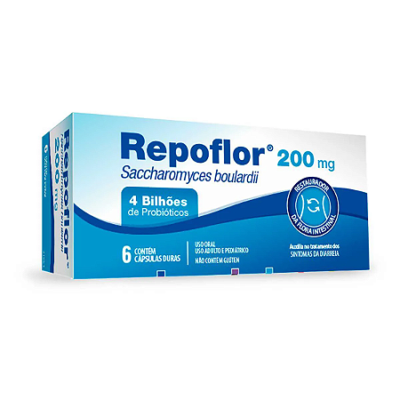 Probiótico Repoflor 200mg 6 cápsulas