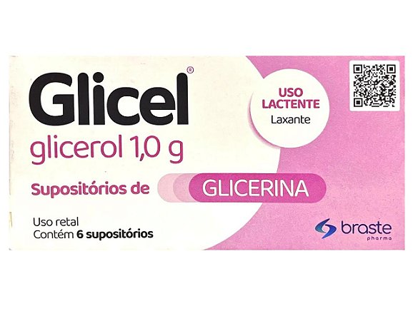 Glicel Lactente 1,0g 6 Supositórios 6 unidades