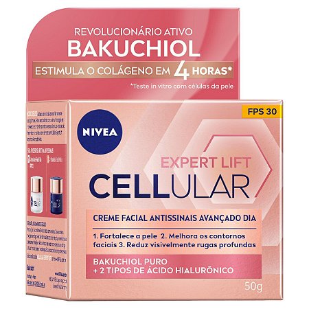 Creme Facial Antissinais Nivea Cellular Expert lift avançado dia fps 30 50ml