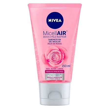 Sabonete Facial Nivea Micellair Água De Rosas 150ml