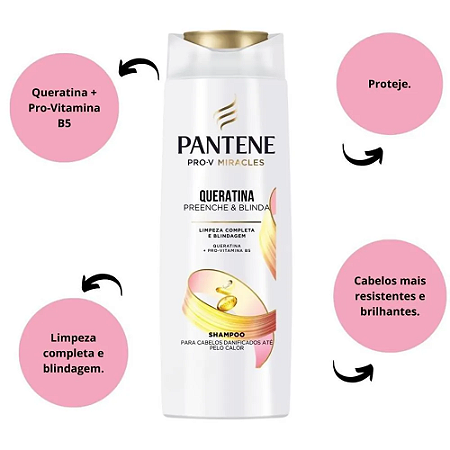 Shampoo Pantene Queratina 175ml
