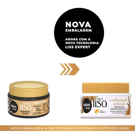Máscara Capilar Meu Liso Restauração Intensa Salon Line 300g