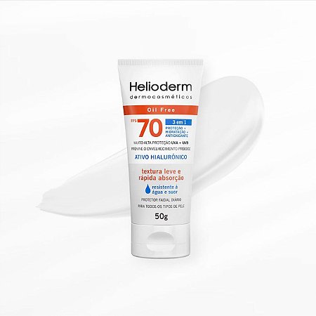 HELIODERM PROTETOR SOLA  FACIAL FPS70 SEM COR