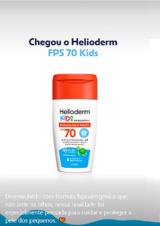 HELIODERM PROTETOR SOLA KIDS FPS70 120ML