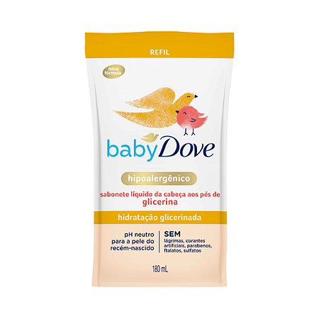 SAB LIQ DOVE BABY Hidratação G licerina REF 180M
