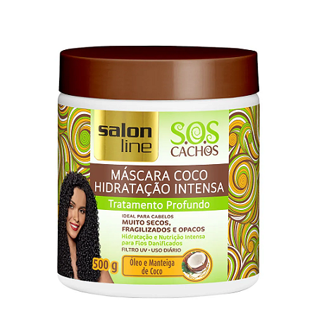 Mascara De hidratação Intensa Salon Line sos cachos Coco 500g