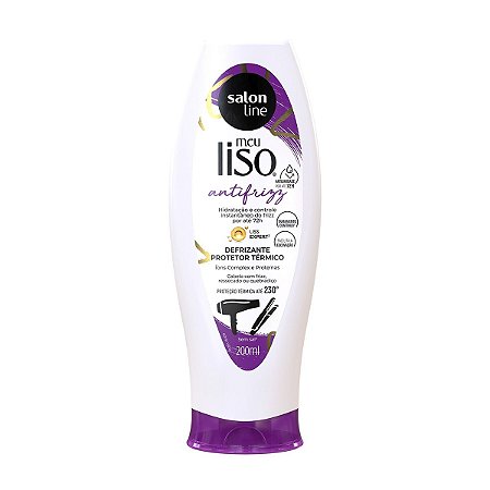 Creme Defrizante  Protetor Térmico Meu  Liso Antifrizz Salon Line 200ml
