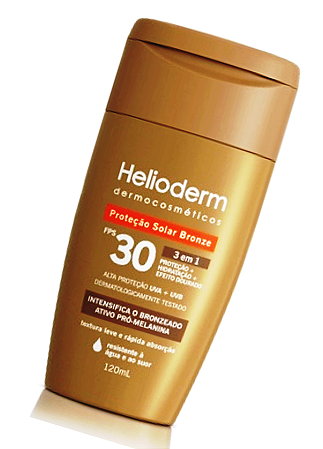 Protetor Solar Bronzeador FPS30 120ML- Helioderm
