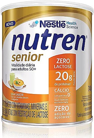 NUTREN SEM SABOR ZERO LACT 740G