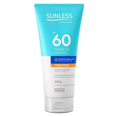 PROTETOR SOLAR SUNLESS TOQUE SECO FPS60 COM 200G