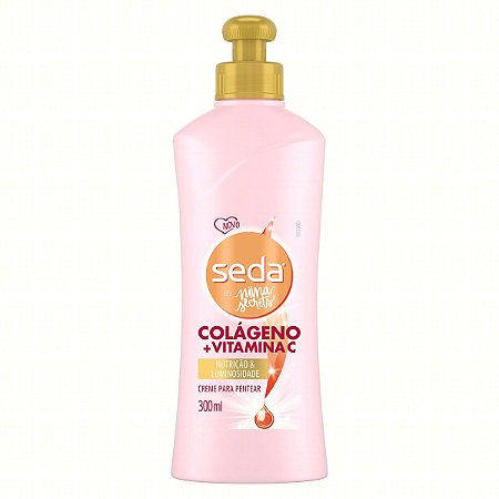 CREME PARA PENTEAR SEDA BY NIINA SECRETS COLÁGENO E VITAMINA C COM 300ML