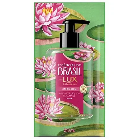 SABONETE LÍQUIDO PARA AS MÃOS LUX BOTANICALS ESSÊNCIAS DO BRASIL VITÓRIA-RÉGIA COM 240ML
