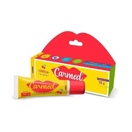 Hidratante Protetor Labial Carmed Cereja Incolor com 10g