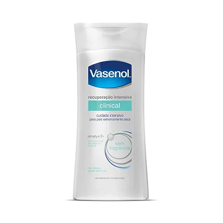 LOÇÃO HIDRATANTE VASENOL RECUPERAÇÃO INTENSIVA CLINICAL PELE SECA SEM FRAGÂNCIA COM 200ML