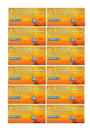 Aceviton Vitamina C 1g 10 Cp Efervescentes (kit 12 Uni)