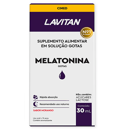 Lavitan Melatonina Morango com 150 Comprimidos
