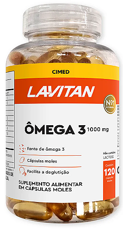 Lavitan Ômega 3 1000mg com 120 cápsulas