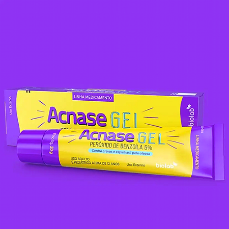 ACNASE GEL TRATAMENTO ACNE PERóXIDO DE BENZOíLA 20G - BIOLAB