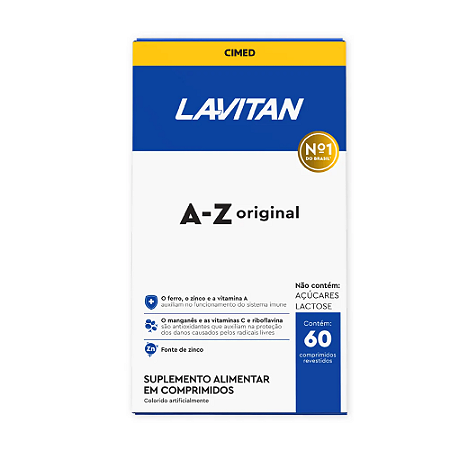 Lavitan A-z Original Suplemento Vitamínico 60 Comp