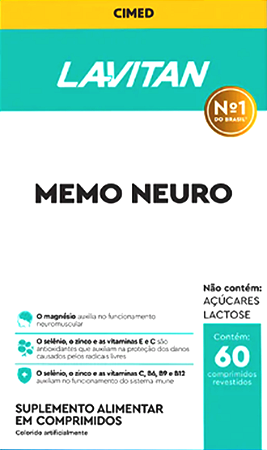 Lavitan Memória Com 60 Comprimidos