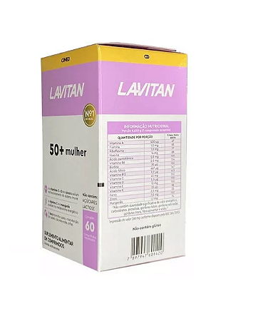 LAVITAN 50+ MULHER 60 COMP