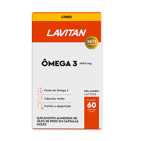 Lavitan Ômega 3 1000mg com 60 cápsulas