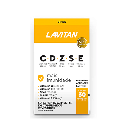 Lavitan Vitamina Mais Imunidade C-D-Z-S-E C/30Comp