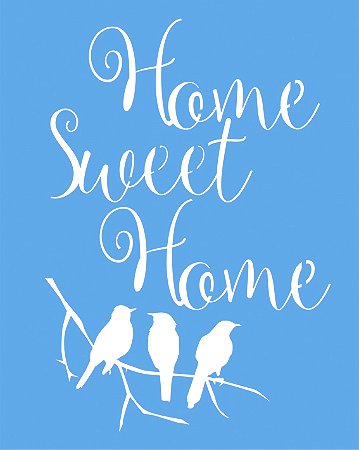 Stencil 25x20cm - Home sweet Home - LSG -020