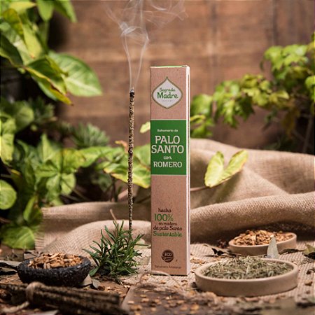 Incenso Sagrada Madre: Palo Santo com Romero (alecrim)