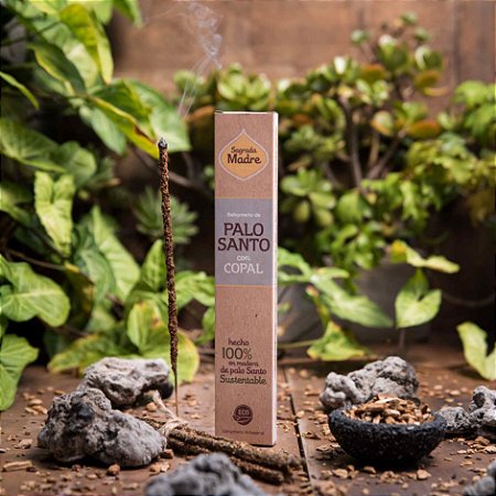 Incenso Sagrada Madre: Palo Santo com Copal
