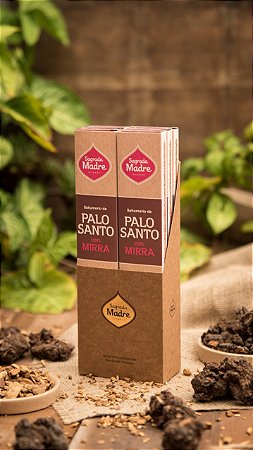Incenso Sagrada Madre: Palo Santo com Mirra