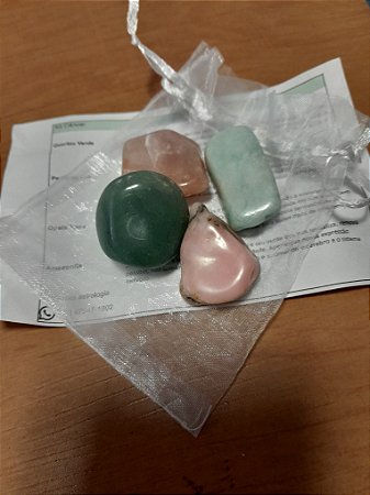 Kit de pedras naturais: signo Câncer