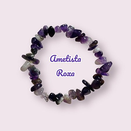 Pulseira de cascalho de pedra natural: escolha sua pedra