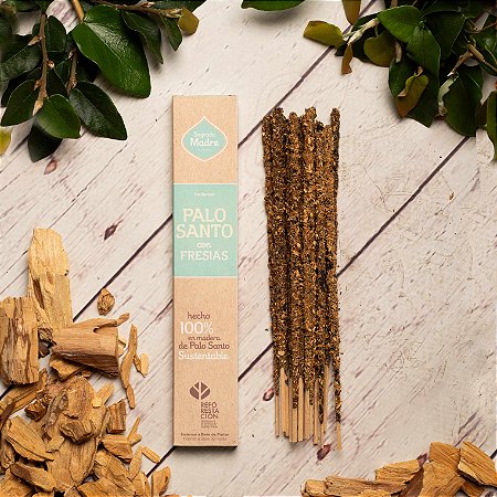 Incenso Sagrada Madre: Palo Santo com Fresias