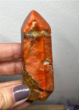 Ponta em Calcita Laranja 1