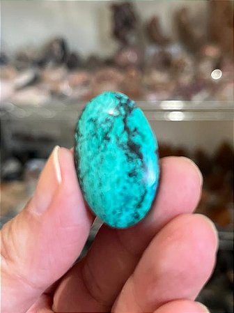 Crisocola - cabochão oval M