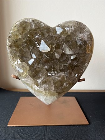 Prasiolita em coração