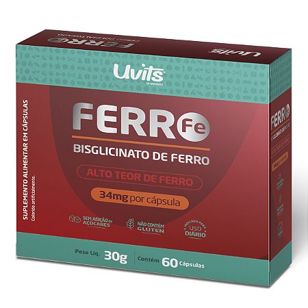 Ferro Bisglicinato 60 Cápsulas