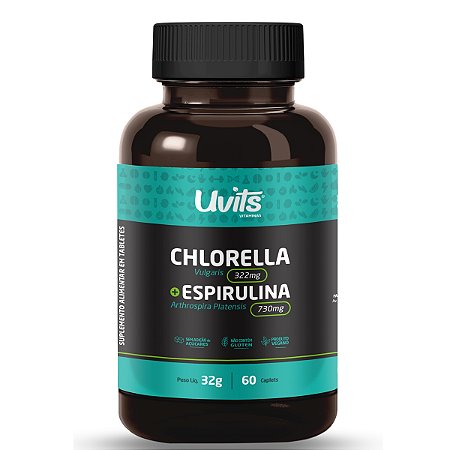 Chlorella e Spirulina 60 Caplets