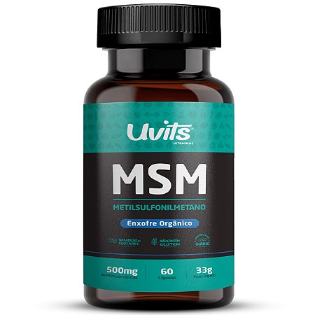 MSM Enxofre Orgânico 60 Cápsulas