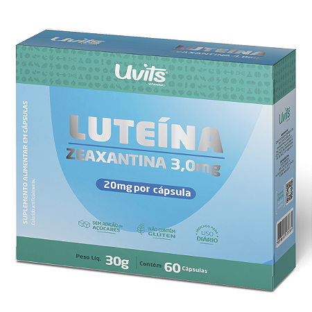 Luteína 20mg + Zeaxantina 3mg 60 Cápsulas