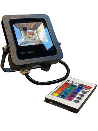 REFLETOR LED 30W RGB C/CTRL TOP LIGHT