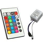 KIT CONTROLE PARA FITA LED RGB + CONTROLADOR