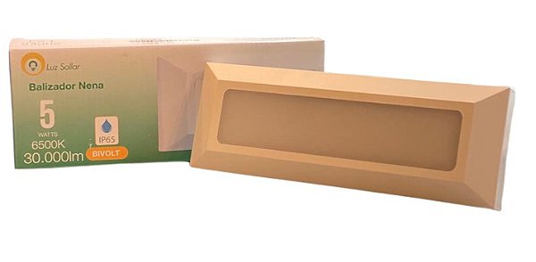 BALIZADOR LED SOBREPOR 230X80 3000K/6500K 5W IP65 NENA BIVOLT