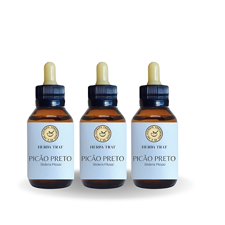 PICÃO PRETO - EXTRATO 60ML ( Tintura Mãe ) KIT COM 3 UNIDADES