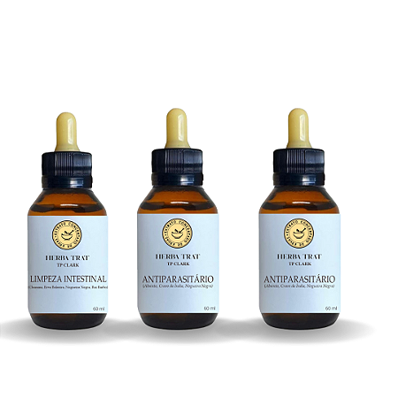 Kit Desparasitação completa preventiva - 3 Extratos compostos 60ml