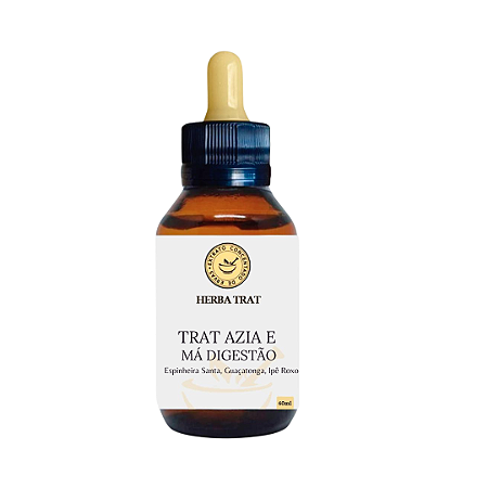 TRAT AZIA E MÁ DIGESTÃO - EXTRATO 60ml (Tintura Mãe)