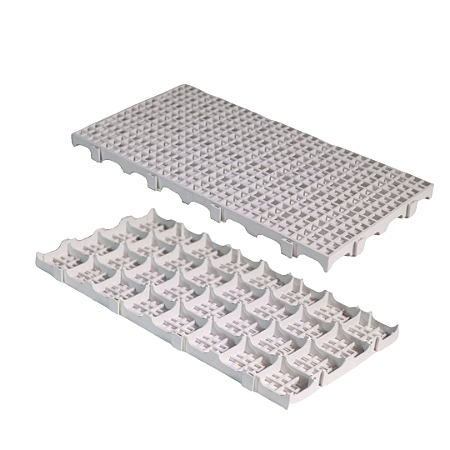 02. Piso de Plástico Modular 50x25x25 - Branco