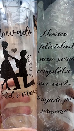 Copos long drinks Noivado