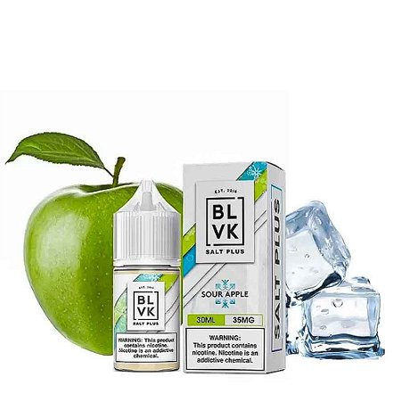 Nicsalt BLVK - Plus Sour Apple Ice - 30ML